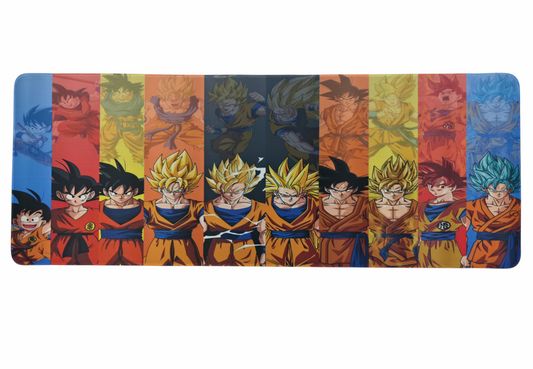 DC Epic Goku Super Saiyan Transformation Desk Mat - XXL Anime Gaming Mousepad