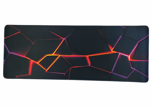 DC Volcanic Crack Extended Gaming Mouse Pad | Lava Flow Desk Mat