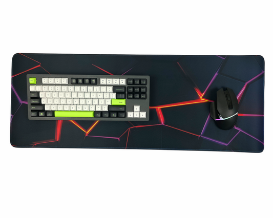 DC Volcanic Crack Extended Gaming Mouse Pad | Lava Flow Desk Mat