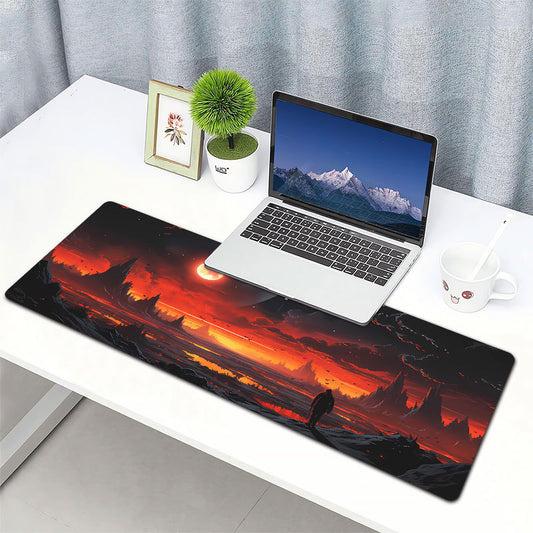 Red Horizon Sci-Fi Gaming Mouse Pad – XL Desk Mat