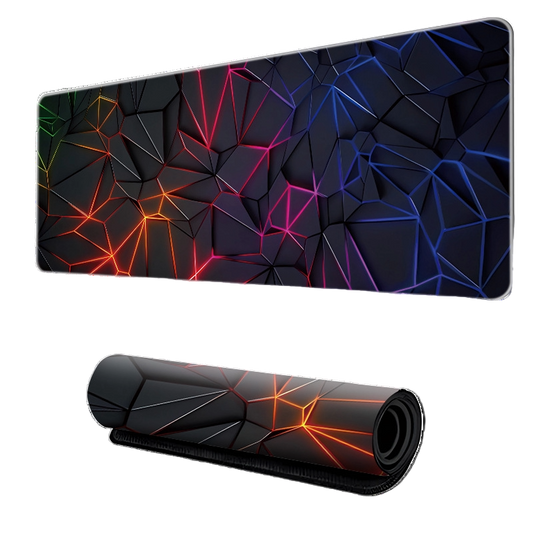 Electric Pulse Gaming Mouse Pad – XL Neon Desk Mat