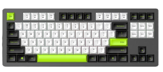 75% Bluetooth Tri-mode Mechanical Keyboard 87 Keys Rechargeable PBT Keycaps Hot Swappable RGB Backlit Gaming Keyboard