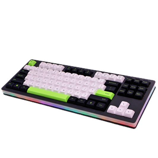 DC CX69 Metal Plate Tri-Mode Hot Swappable 75% Mechanical Keyboard 87 Keys Linear Pink Switch RGB Backlit Wireless Gaming Keyboard